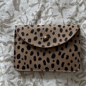Leopard Print Card Holder